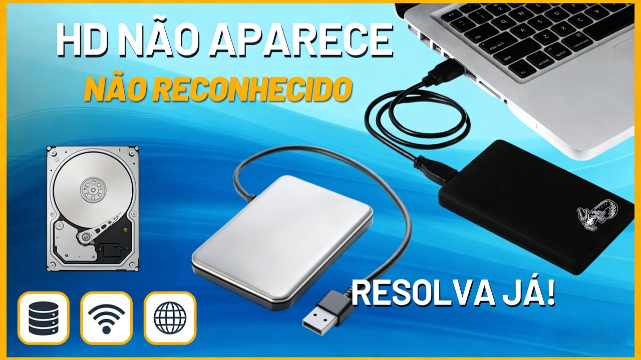 recuperar hd externo não aparece