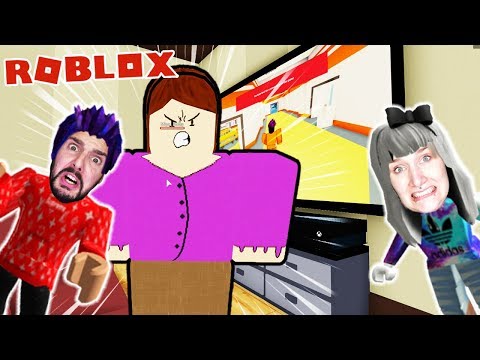 Roblox: FIESER MUTTER ENTKOMMEN - Nina & Kaan haben Gaming Verbot von Mama - ESCAPE EVIL MOM OBBY
