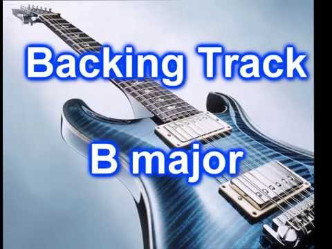 Pop Rock Backing TRack Guitar in B major