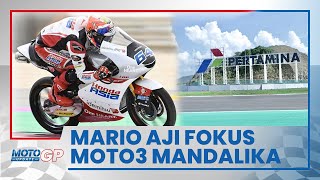 Pebalap Indonesia Mario Aji Coba Fokus Balapan Moto3 Indonesia 2022 di Sirkuit Mandalika