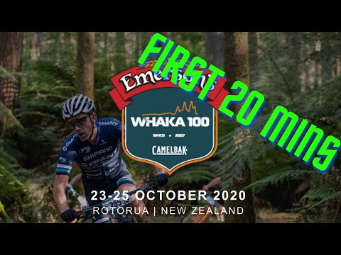 Whaka100 MTB Race first 20 mins with power / speed / distance overlays.