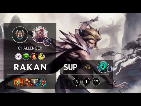 Rakan Support vs Thresh - KR Challenger Patch 11.5