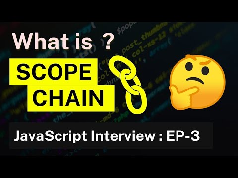 Scope Scope Chain In Javascript Javascript Interview Series Ep3