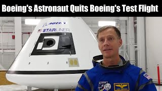 Boeing Astronaut Christopher Ferguson Leaves Boeing Spacecraft Test Flight