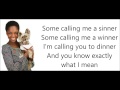GLEE-Tightrope with lyrics 