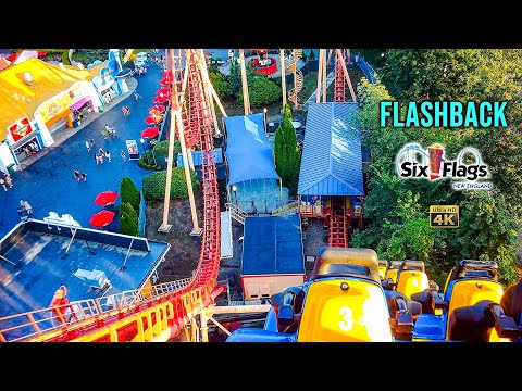 On-ride point of view of Flashback