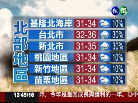 2012.07.14 華視午間氣象 謝安安主播