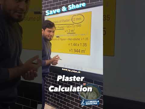 Plaster Calculation  || YAHYA SIR ||  #plaster #home #concrete #construction