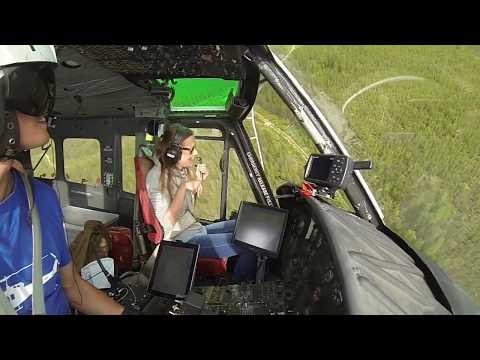 GoPro huey helicopter flight with a good looking girl