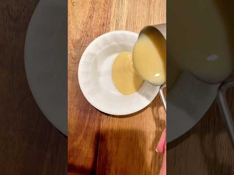 Easiest homemade sweetened condensed milk milk #baking #holiday #bakingbasics