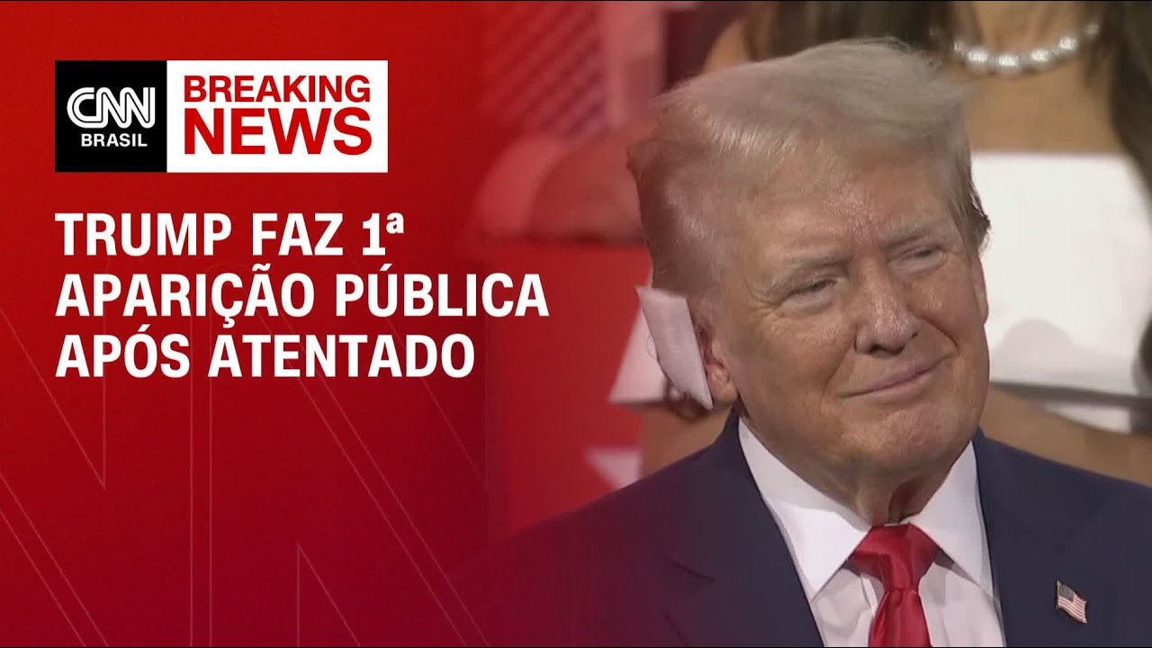 Trump faz 1ª aparição pública após atentado | CNN BRASIL