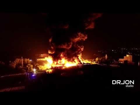 Ogromny pożar wysypiska śmieci. Boruta Zgierz