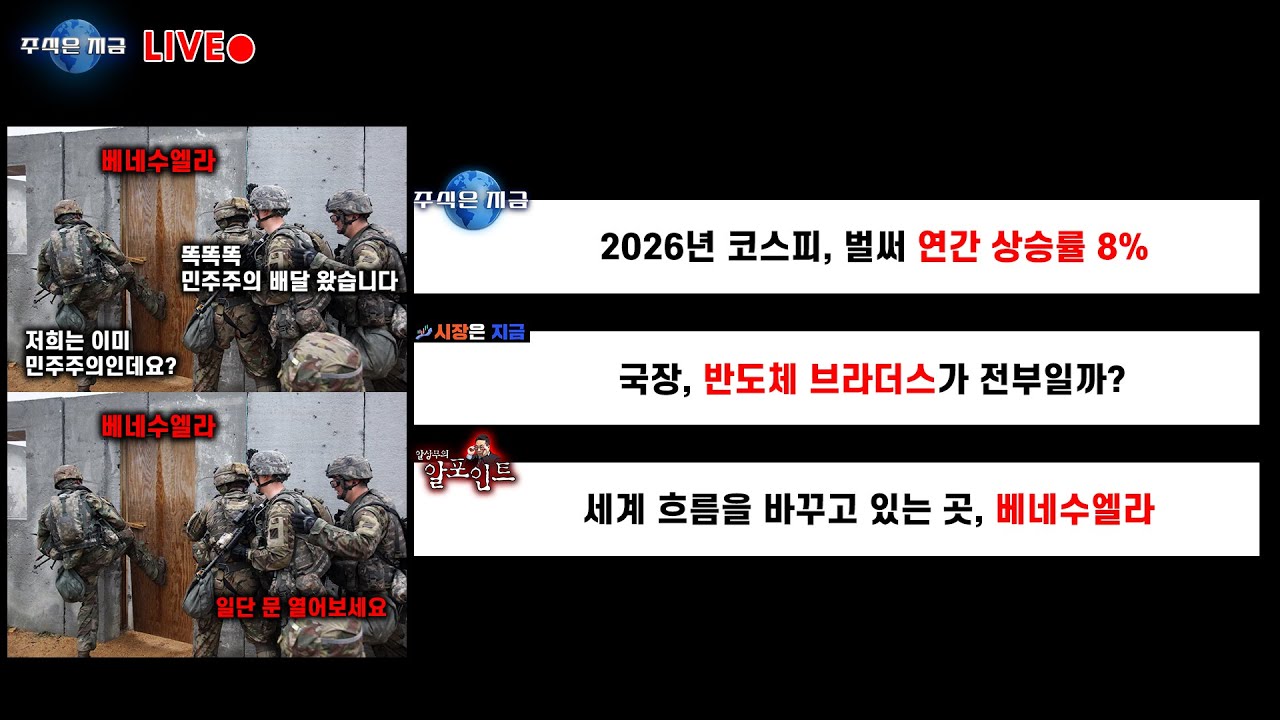 2026년 코스피, 벌써 연간 상승률 8%ㅣ국장, 반도체 브라더스가 전부일까?ㅣ세계 흐름을 바꾸고 있는 곳,…