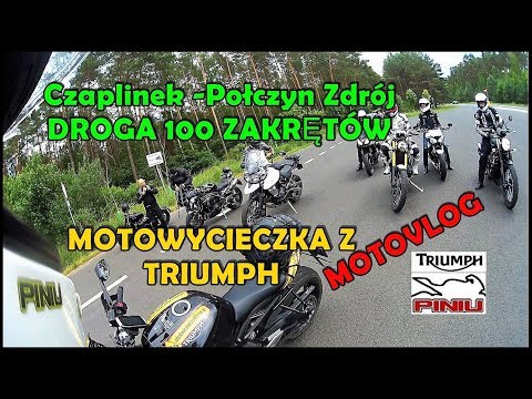 Motowycieczka testówkami Triumph| Droga Czaplinek -Połczyn. MotoVlog
