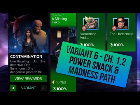 Variant #6 Ch.1.2 - vs Sparky, Hulkbuster, Longshot, Hulk, Killmonger, Angela, Winter Soldier | MCOC