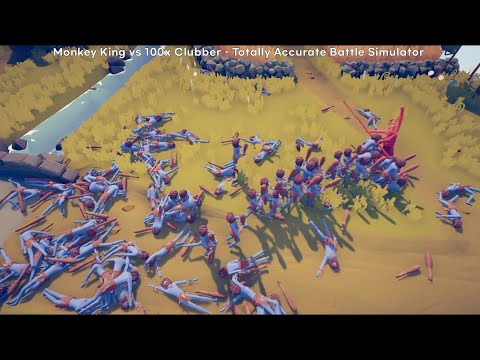 Monkey King vs Every Units or Gods - Totally Accurate Battle Simulator