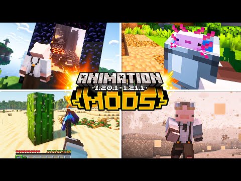 ✨TOP 20 BEST ANIMATION MODS✨ - 1.20.1 - 1.21.1