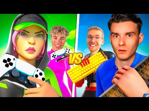 2 CONTROLLER CREATOR vs 2 KEYBOARD CREATOR in FORTNITE! 🎮⌨️