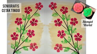 Download lagu Seni grafis dari bahan alami/ Stempel wortel/ Vegetable printing @Bundalena520 mp3