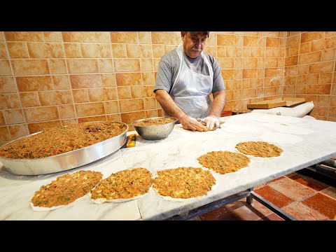 Legendary LEBANESE STREET FOOD in Western Beirut - Lahmadjun, Sambousek & Saj | Lebanon
