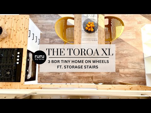 Ruru Tiny Homes: The Toroa XL - Three bedrooms tiny home on wheels