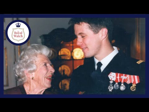 Crown Prince Frederik and his beloved grandmother Queen Ingrid