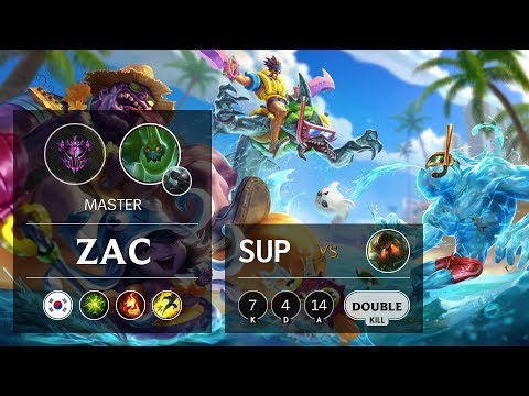 Zac Support vs Nautilus - KR Master Patch 10.1
