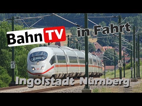 Bahn TV in Fahrt Ingolstadt Nürnberg