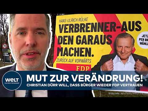Video Thumbnail: FDP: Christian Dürr will, dass Bürger der Partei wieder vertrauen – sie braucht Mut zur Veränderung
