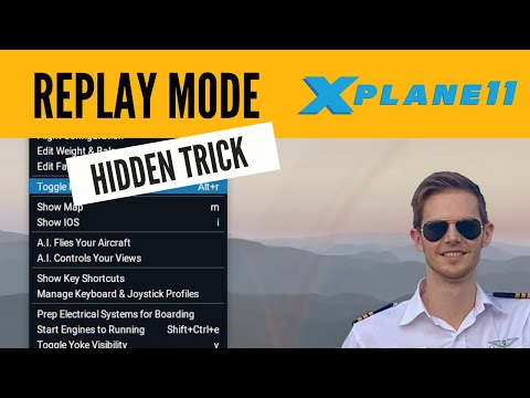 X-Plane 11 Hidden Replay Mode Feature