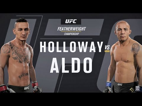 EA Sports UFC 2 - Max Holloway vs Jose Aldo 2 UFC 218 Full Fight Simulation