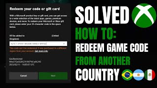 How to Redeem Region Locked Xbox One Digital Game Codes