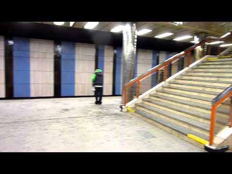 Praha Prague  Прага Prag Metrostation metro station Skalka leaving metro