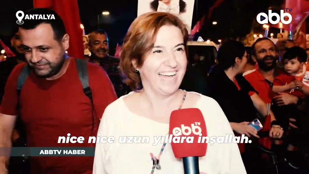 CUMHURİYET COŞKUSU ANTALYA’YI SARDI