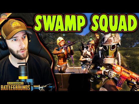 Swamp Squad Shenanigans ft. Swagger, VSNZ, & Boom - chocoTaco PUBG Deston Gameplay