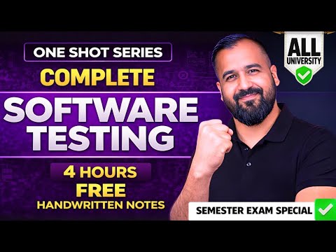 Software Testing OneShot 4Hrs Semester Exam AKTU VTU JNTU SPPU BPUT MAKAUT Anna RGPV GTU MU Hindi