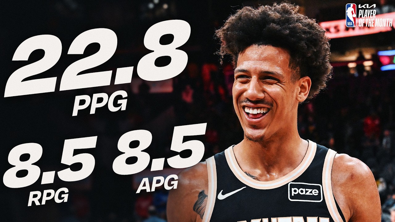 Jalen Johhnson Named  @kia  Eastern Conference Player of the Month for March