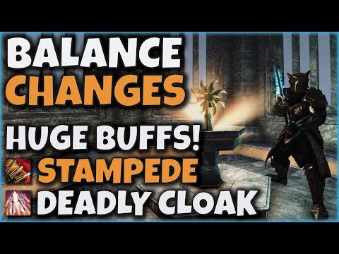 HUGE BUFFS for Stampede and Blade Cloak - Week 4 PTS Patch Notes Review and Feedback - ESO Blackwood