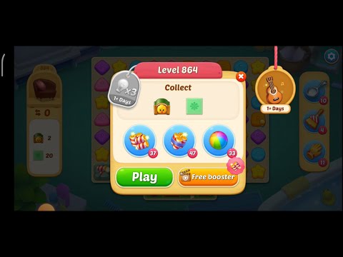 Matchington Mansion Level 864 - My No Booster Level / iOS/Android