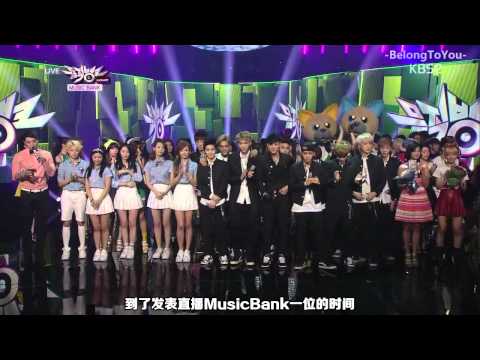 【BTU出品】130816 KBS 音樂銀行 EXO待機室&一位受賞 (中字)
