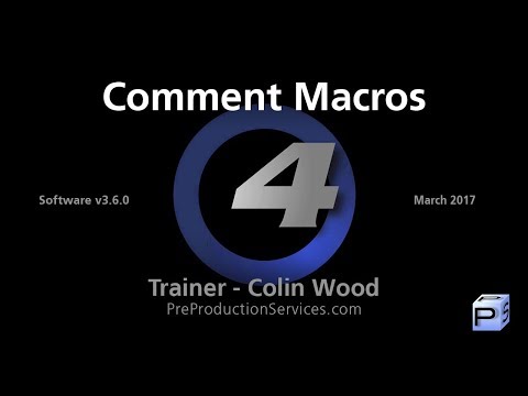 Hog 4 Tutorial 32: Comment Macros