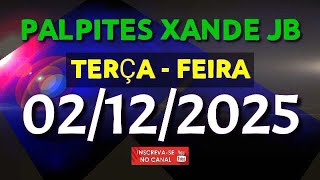 PALPITE DIA 02/12/2025 | JOGO DO BICHO TODAS AS LOTERIAS