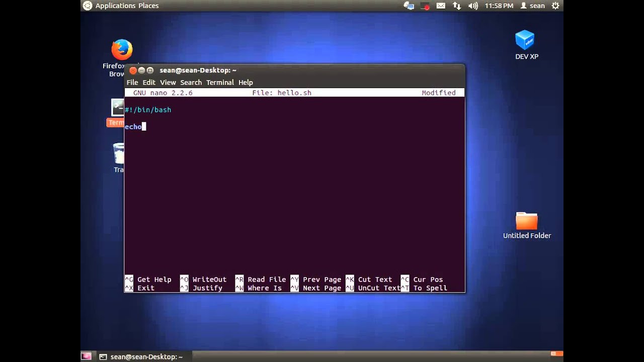 Introduction To BASH scripting (HELLO WORLD)