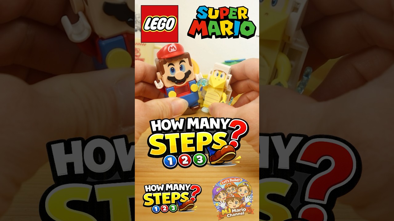 How Many Steps? 1-2-3! Ice Bro #supermario #lego #legomario #レゴマリオ #funny