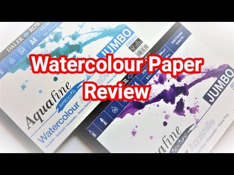Watercolour Paper Review - Aquafine Smooth And Textured Compared