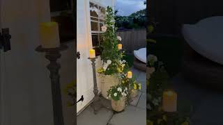 How to Bring Your Garden Alive~Enjoy by Day & Night. #towergarden #garden #gardening #candles