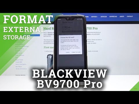 How to Format SD Card in BLACKVIEW BV9700 Pro - Erase External Storage