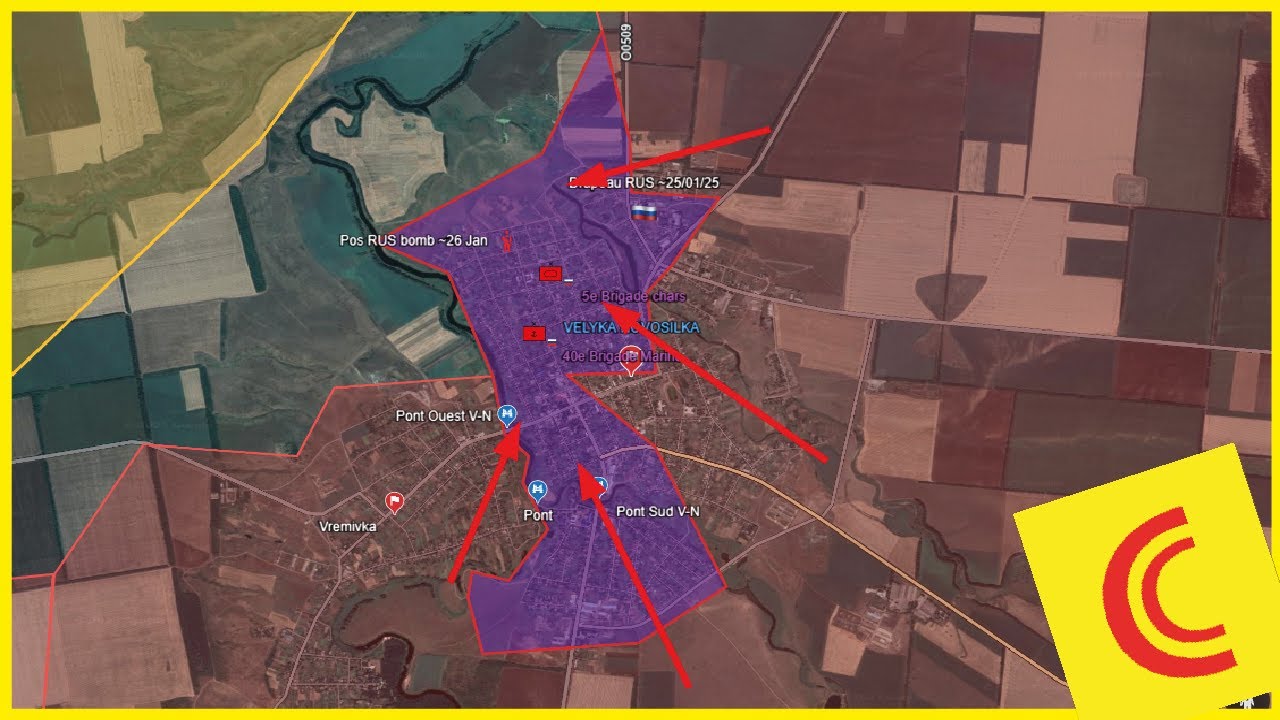 Conflit Ukraine 28/01/25 : après le dernier assaut, Velyka Novosilka passe sous contrôle RUS