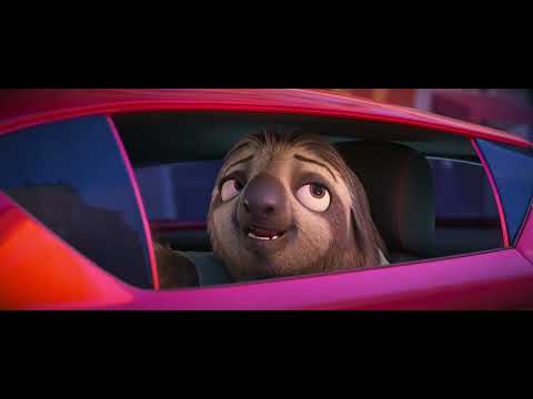 Trailer collage: chase beats, city skylines, and quick-cut comedy set to brassy stingers