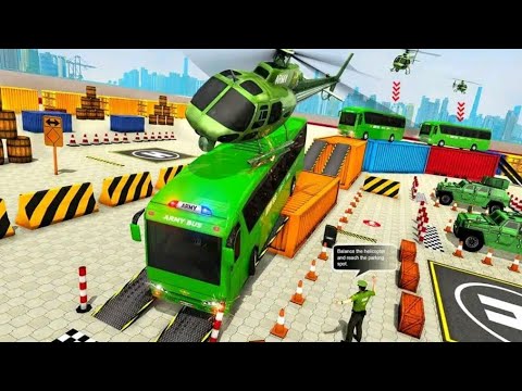 Army Bus Parking Game 3D #3 - Army's Bus Driving Simulator 2020 - New Levels Unlocked - #BusGames